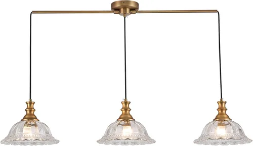 Miniatura 13 de HDDFL Lámparas Colgantes de Vidrio Modernas Accesorios de Iluminación Colgante Lámpara Colgante Acabado Cepillado Accesorio de Luz Colgante