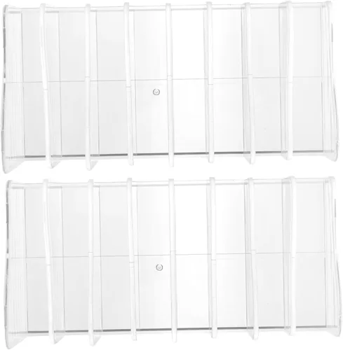 Miniatura 8 de 2 paletas de sombra de ojos divididas, soporte organizador de maquillaje, estante de almacenamiento para cosméticos, lápiz labial, esmalte de uñas
