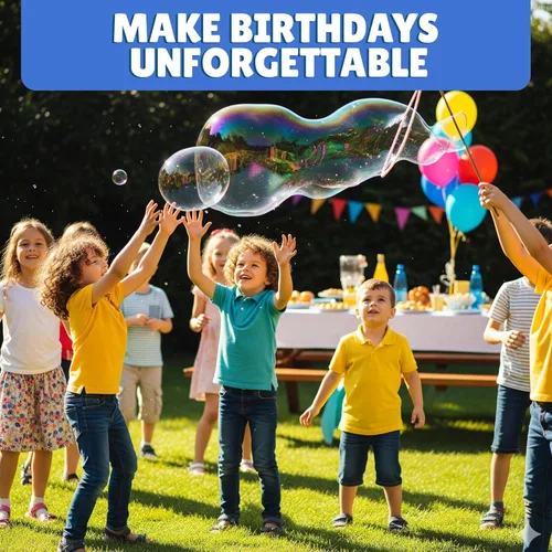 Miniatura 4 de Burbujas para niños - Burbuja Solución de burbujas gigantes, mezcla en polvo para burbujas que hace 1792 OZ (14 galones) - La solución en polvo