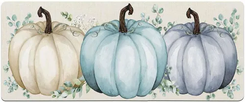 Miniatura 7 de Tapete de baño de eucalipto y calabaza para bañera, antideslizante, de secado rápido y absorbente, de tierra de diatomeas, tapete lavable