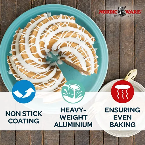 Miniatura 3 de Nordic Ware Platinum Collection Heritage - Molde para horno.