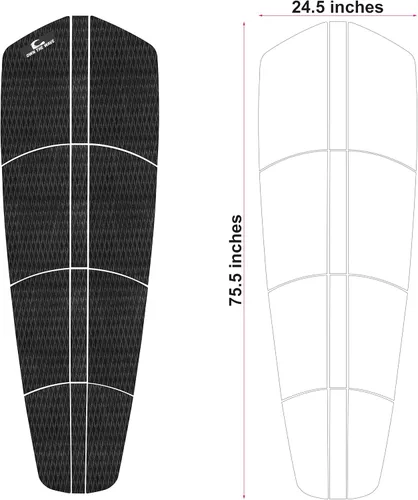 Miniatura 3 de 12 piezas de espuma EVA de alta calidad para tabla de surf, almohadilla de tracción antideslizante y recortable, hoja adhesiva 3M para tabla larga