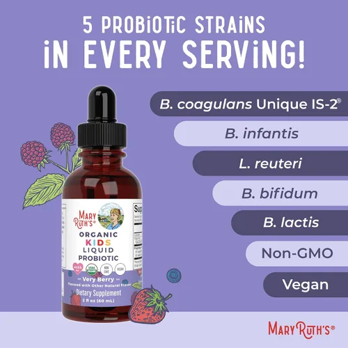 Miniatura 7 de MARYRUTH'S Organics Kids Very Berry Probiótico líquido 2 FZ