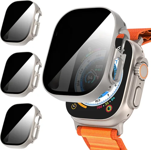 Miniatura 19 de Suoman Paquete de 3 fundas protectoras de pantalla de privacidad para Apple Watch de 1.575 pulgadas (1.575 pulgadas), antiespías, ultrafina