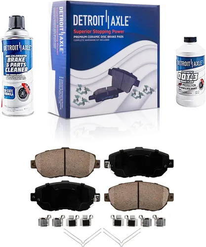 Miniatura 77 de Detroit Axle - Pastillas de freno traseras para Honda Odyssey 2011-2017 Pilot 2007-2013 MDX 2010-2013 ZDX 2010-2013 Pastillas de freno de cerámica