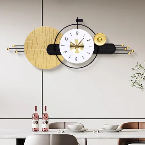 Miniatura 16 de Reloj de pared redondo de 10 pulgadas, funciona con pilas, de cuarzo, sin tictac, decorativo, analógico, para apartamento, sala de estar