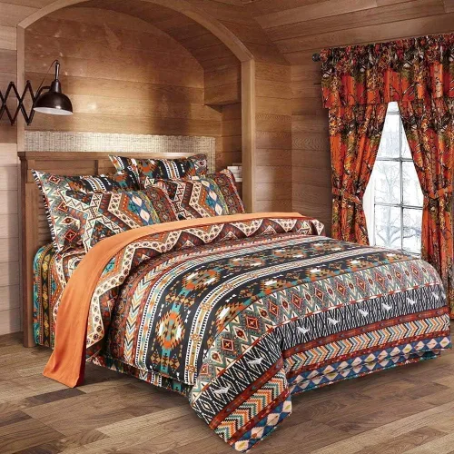 Miniatura 6 de Dodou - Juego de ropa de cama estilo bohemio, juego de funda de edredón bohemio, juego de ropa de cama de 2 piezas (individual)
