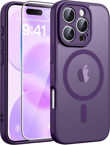 Miniatura 299 de FNTCASE - Funda para iPhone 16 Pro: magnética, mate, translúcida, de grado militar, protectora contra caídas, resistente, fina, duradera y a prueba