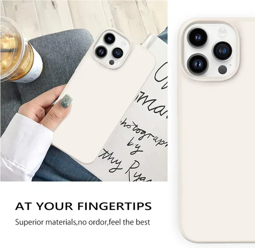 Miniatura 444 de GUAGUA Funda compatible con iPhone 17 Pro Max de 6.9 pulgadas, silicona líquida, goma de gel suave, delgada, forro de microfibra delgada