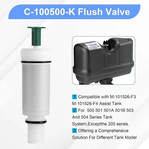 Miniatura 4 de Paquete de 2 cartuchos de válvula de descarga C-100500-K, para cartuchos 500, 501, 501A, 501B, 503, 504, 503/504, cartucho compatible con tanque