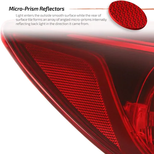 Miniatura 5 de AKKON - Compatible con Mazda 3 4 puertas Sedan modelo 2014 2015 2016 2017 2018 [tipo halógeno] Lámpara trasera exterior Luz de freno lado izquierdo