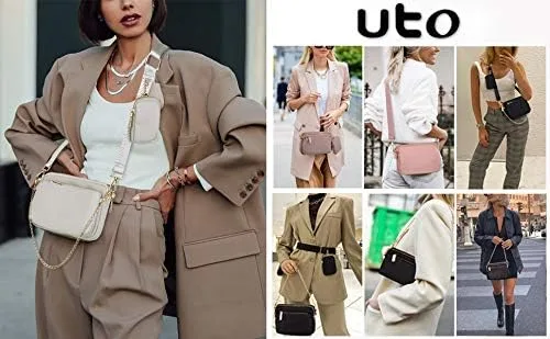 Miniatura 2 de UTO Small Crossbody Bags for Women 3 in 1 Trendy Belt Purse Fashion Designer Mini Cute Sling Fanny Chest Pack