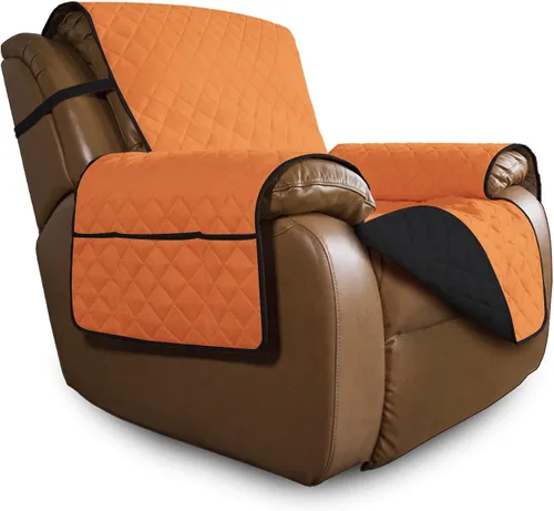Miniatura 338 de Easy-Going - Funda para sofá, futón y sillón sin reposabrazos, reversible, resistente al agua, para mascotas y niños (azul oscuro/azul claro)
