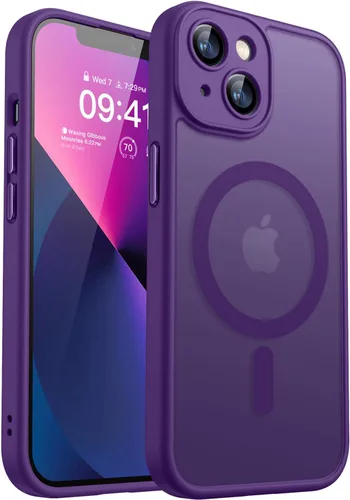 Miniatura 57 de CANSHN Funda magnética compatible con iPhone 17 Pro, mejorada [protección completa de la cámara] [compatible con Magsafe] [mate translúcido] funda