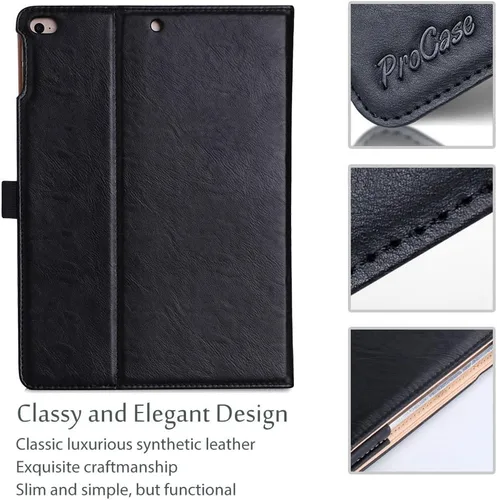 Miniatura 5 de ProCase - Funda para iPad de 9.7 pulgadas (24,6 cm) iPad 6ª/5ª generación 2018 2017/iPad Air 2/Air 1, funda de cuero premium con protección