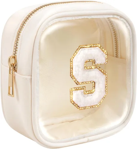 Miniatura 32 de KOTORA Bolsa de Maquillaje Inicial, Bolsa de Viaje de Artículos de Aseo, Bolsa de Maquillaje Transparente, Bolsas de Cosméticos Organizadoras