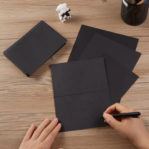 Miniatura 5 de 50 paquetes de tarjetas en blanco Cartulina plegada Tarjetas de agradecimiento en blanco para invitaciones, boda, tarjetas de felicitación, todas