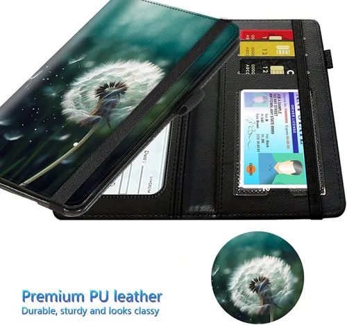 Miniatura 163 de Funda para chequera para hombres y mujeres, cartera de cuero RFID con ranuras para tarjetas de crédito, soporte de cheques duplicados personales