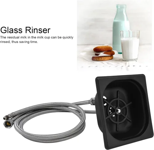 Miniatura 6 de Enjuagadora de vidrio, cuadrada de acero inoxidable automático, limpiador de vasos, enjuague rápido, accesorios para fregadero de cocina, bar, bar