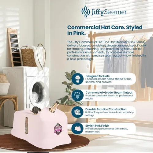 Miniatura 4 de Jiffy Commercial Pro-Line - Vaporizador para sombreros, color rosa