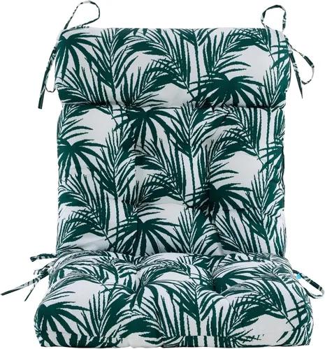 Miniatura 5 de ARTPLAN Cojín para silla de exteriores, cojín de respaldo alto para patio con lazo para silla mecedora Adirondack, 44 x 21 x 4 pulgadas, 1 unidad