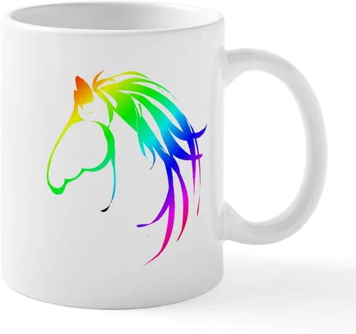 Miniatura 7 de CafePress Jake's Rainbow Shark - Taza de café de cerámica (11 oz)