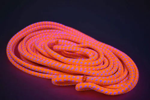 Miniatura 7 de Blacklight Bicolor GloLine - Cuerda luminiscente (verde-naranja claro, 25 pies)