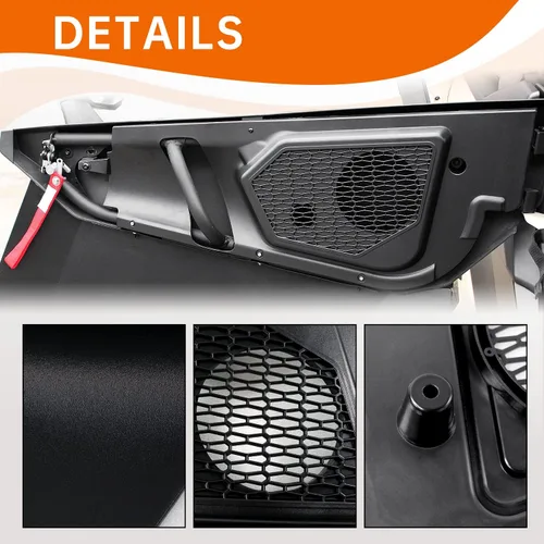 Miniatura 2 de Kit de altavoces de puerta delantera de 6.5 pulgadas compatible con Can Am Maverick X3 / X3 Max/Turbo/R 2017-2024 2025, todos los modelos