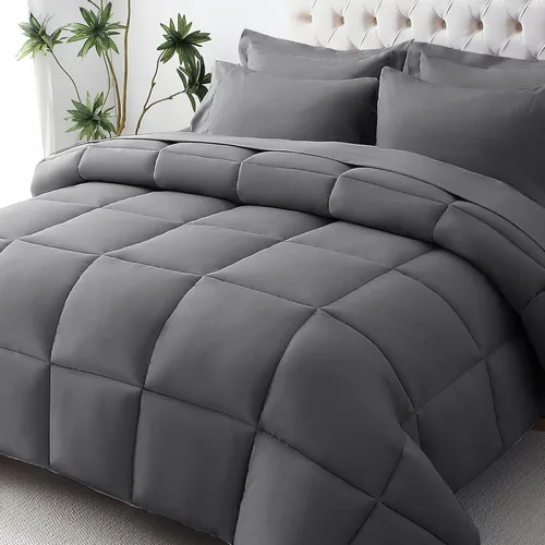 Miniatura 86 de JOLLYVOGUE Juego de edredón individual XL, cama ultrasuave en una bolsa, tamaño individual XL, 5 piezas, juego de ropa de cama certificado Oeko-TEX