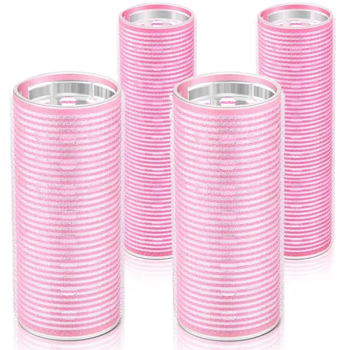 Miniatura 16 de WILLBOND 4 Piezas Rodillos para Cabello Largo para Flequillo Rizadores de Núcleo de Aluminio Rodillo Térmico de Autoagarre para Cabello Largo