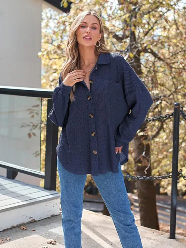 Miniatura 2 de AUTOMET Cothes de otoño para mujer 2025, trajes de concierto de campo de moda, chaquetas de pana, camisas con botones