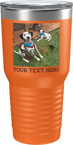 Miniatura 11 de Vaso personalizado de 30 onzas (17 colores) con foto impresa con aislamiento térmico de acero inoxidable recubierto de polvo con tapa, regalo