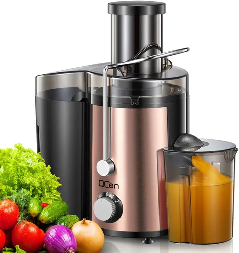 Miniatura 11 de Máquina exprimidora, extractor centrífugo de 800 W con boca ancha de 3 pulgadas, canal de alimentación para frutas y verduras, fácil de limpiar