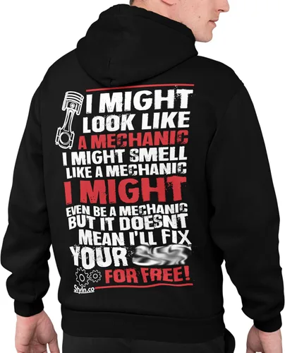 Miniatura 9 de STYLN Sudadera de manga larga con capucha Sudadera divertida con capucha unisex para adultos entusiastas del automóvil, camión, bicicleta, carreras