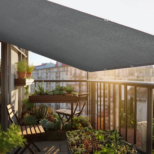 Miniatura 9 de winemana Tela para sombra 70% negra, lona de malla duradera de 3.3 x 6.6 pies con ojales, malla resistente para sombra solar de jardín con borde