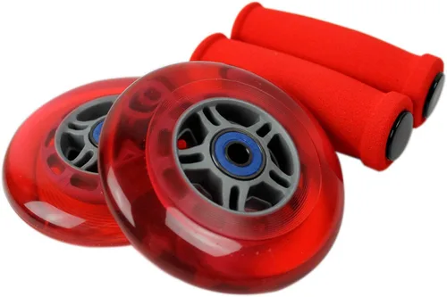 Miniatura 13 de TGM Skateboards Ruedas de repuesto para scooter, rodamientos ABEC 7, empuñaduras de manillar Azul/Azul