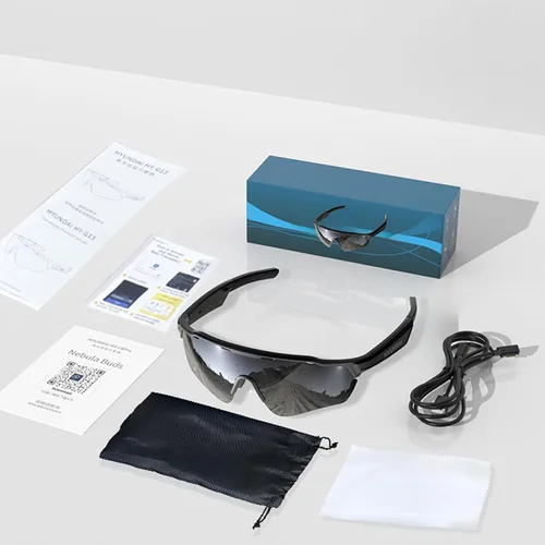 Miniatura 9 de Lentes inteligentes para ciclismo, lentes de sol inteligentes AI, lentes Bluetooth de oreja abierta, lentes polarizados, traducción en vivo en 172