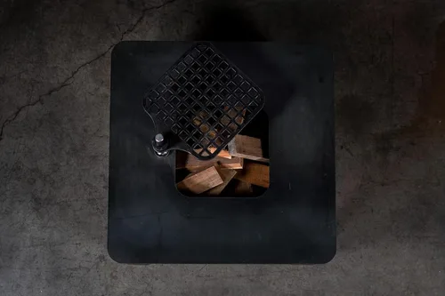 Miniatura 4 de Black Earth Teppan XL - Parrilla de leña - Rejilla de acero al carbono y superficie plana Teppanyaki - Parrilla de 1200 pulgadas cuadradas +
