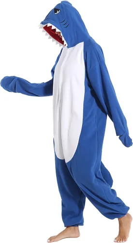 Miniatura 5 de Pijama mameluco de tiburón para mujer, disfraz de tiburón