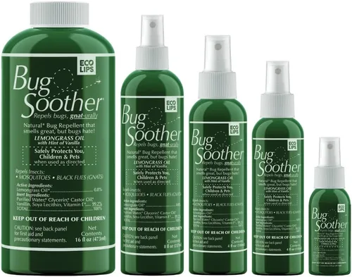 Bug Soother Spray - Paquete familiar grande – Repelente y disuasorio natural de insectos, mosquitos y mosquitos – Spray seguro para adultos, niños,