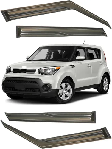 Miniatura 79 de Viseras para ventanas para Mazda 3 Sedán 4 puertas 2004 2005 2006 2007 2008 2009 estilo JDM Mugen, deflector de viento, protector solar y de lluvia