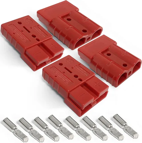 Miniatura 6 de Cubiertas de Conector Rápido de Batería Cubierta de Goma Antipolvo para Desconexión Rápida de Batería de 175 Amperios (2pcs, Negro)