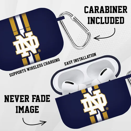 Miniatura 3 de Affinity Bands Notre Dame Fighting Irish HD Case Cover Compatible with Apple Airpods Pro 3 (Stripes)