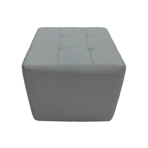 Miniatura 9 de Factory Direct Partners Mueble otomano cuadrado copetudo tapizado a mano de grado comercial para vestíbulo, oficina, biblioteca, aula o asiento