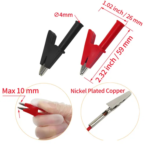Miniatura 6 de Makeronics Kit de sonda trasera de 22 piezas 15 pines de sonda trasera de 30 V 5 cables de prueba de circuito de enchufe de plátano de 0.157 in