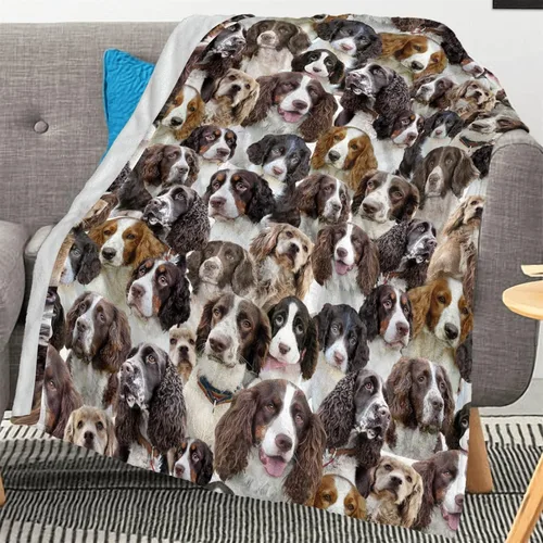 Miniatura 23 de Manta con estampado Airedale Terrier – Manta con estampado de animales divertidos para amantes de los perros y cachorros, regalos Airedale Terrier