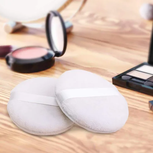 Miniatura 6 de Topwon Soplo de polvo de 4 pulgadas, lavable de cuerpo grande para limpieza facial, maquillaje y mezcla de base de polvo, suave y peludo 3 PAQUETES