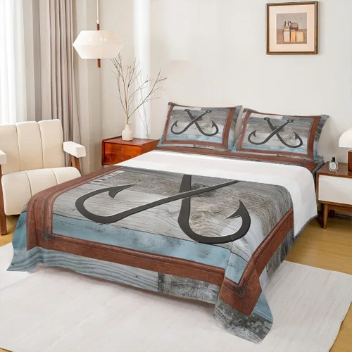 Miniatura 10 de Anchor Nautical - Juego de sábanas románticas para niños, tamaño individual, diseño de mariposas y lavanda morado, decoración de habitación de niños