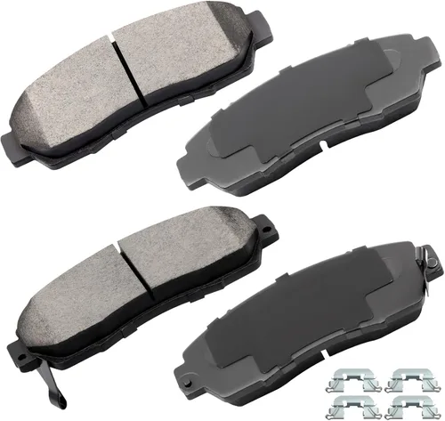Miniatura 30 de Pastillas de freno de cerámica delanteras traseras 8 piezas para Mercedes-Benz CLK3/CLK430, 98-99 para Mercedes-Benz E300, 98-02 04 05