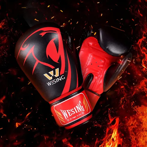 Miniatura 7 de Wesing - Guantes de boxeo profesionales para hombres y mujeres, guantes de boxeo para kickboxing, guantes de entrenamiento para adultos y niños